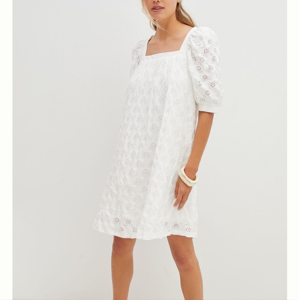 NWT Maeve Eyelet Mini Dress